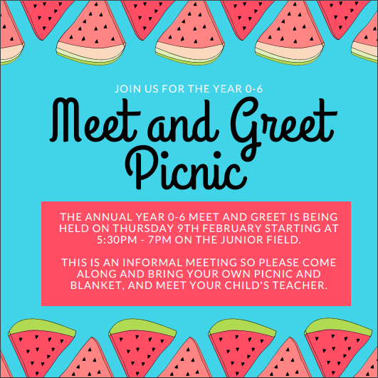 Year 0-6 Meet and Greet