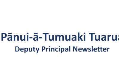Pānui-Ā-Tumuaki Tuarua – End of Year Deputy Principal Newsletter