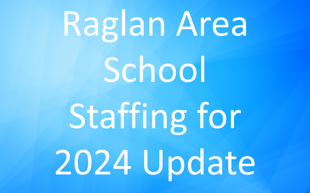 Raglan Area School Staffing for 2024